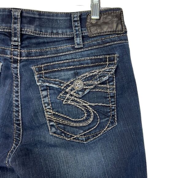 Silver Vintage Y2K Suki Surplus Bootcut Button Fold Pocket Jeans w30/L32 - Picture 15 of 16